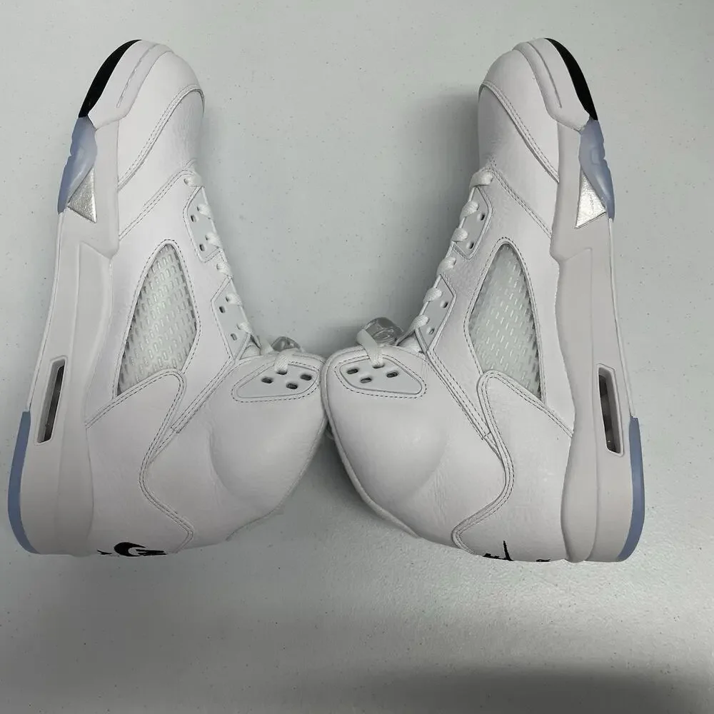 Air Jordan 5 Retro White Metallic 2026 HQ7978 103 Size 12 All White Party Shoe
